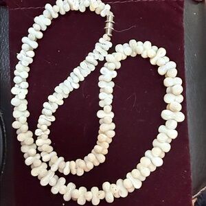 Vintage White Beaded Necklace